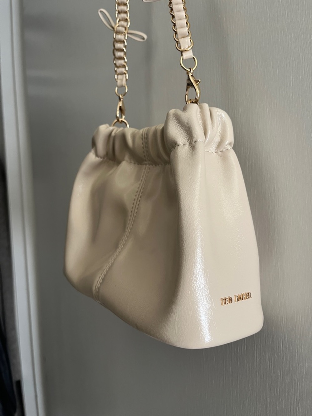 Essie Bow Strap Pouch Bag